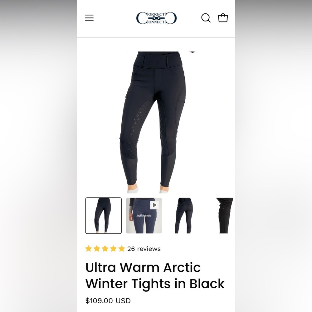Ultra Warm Arctic
Winter Tights by Correct Connect (includes BOTH tights)